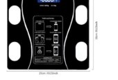 Bascula corporal digital inteligente bluetooth, carga por USB