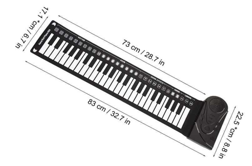 Piano enrollable electrónico Digital de 61 teclas, de uso tanto creativo como profesional