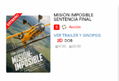 Henry Cinemas película de Misión imposible sentencia final