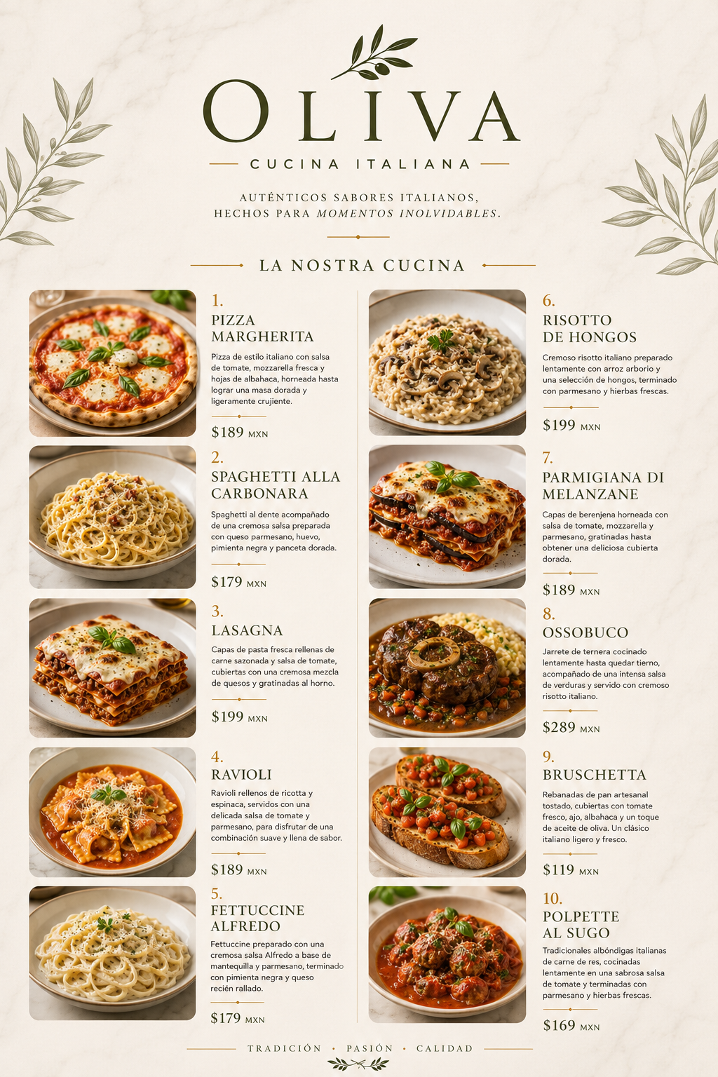 Carta de alimentos